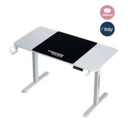 Twisted Minds Paradox Adjustable Gaming Desk 120*60 cm CUP SHELF HEADPHONE HOCK MOUSE PAD - White